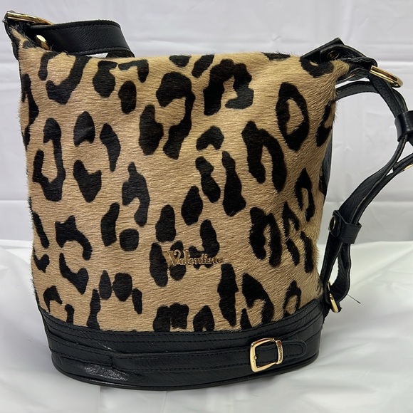 Valentina Handbags - Bucket Valentina Animal Print Convertible Purse Bag